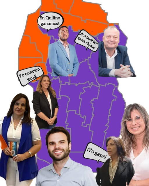 Mapa Intendentes PJ ganadores